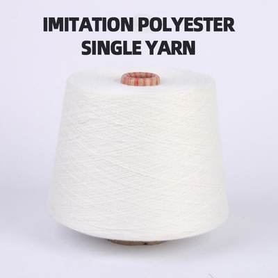 100% Ring Spun Polyester Knitting Yarn For Garment Fabric Abrasion Resistant